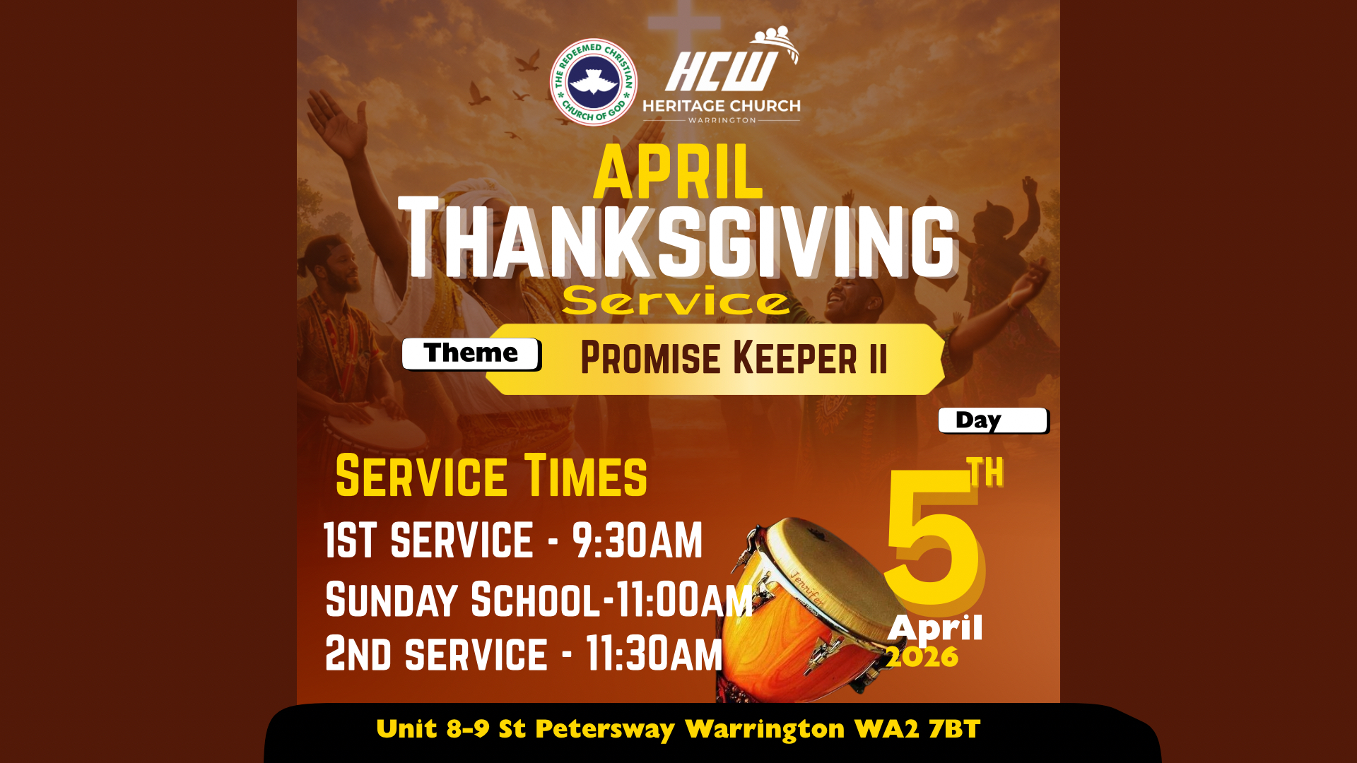 April Thanksgiving Service
