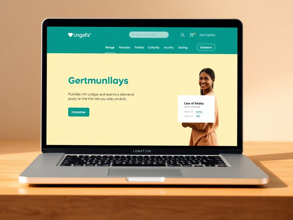 A charity site built around trust and action